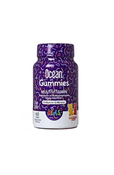 Ocean Gummies Multivitamin Kids 60 Çiğnenebilir Jel Form